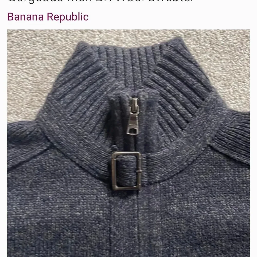Banana-republic Men's Navy Jumper